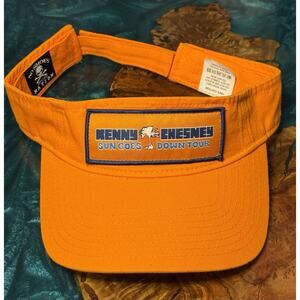 Kenny Chesney Sun Goes Down Tour Adjustable Visit Hat Orange No Shoes Nation Cap
